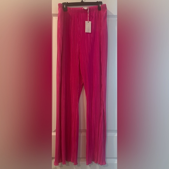 Good American Always Fits High Waist Plissé Fuchsia Pants  Sz 5/6 NWT 2x/3X - Picture 9 of 12